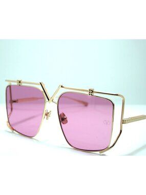 AUTH VALENTINO SWAROVSKI CRYSTAL EMBELLISHED LOGO SIDED OVERSIZED SUNGLASSES EUC Valentino | Accessories | Auth Valentino Swarovski Crystal  main image 3